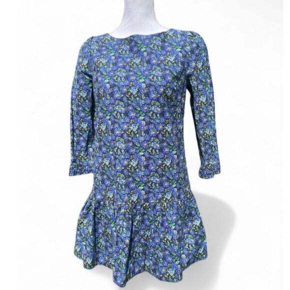 Free People Women's The Avenue Mini Dress Blue Floral Size S NWOT 97% cotton - Picture 5 of 8